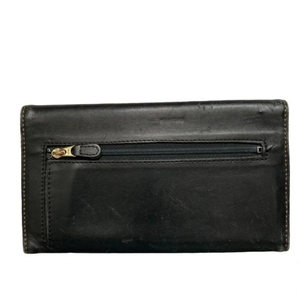 Coach vintage black leather wallet